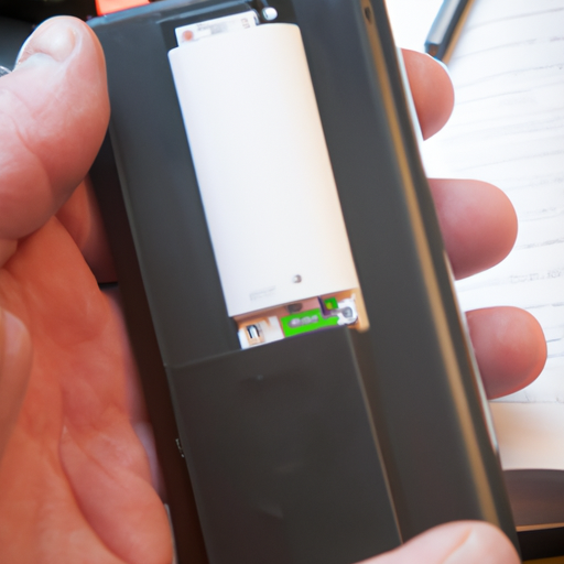 Image showing a Kindle battery being replaced
